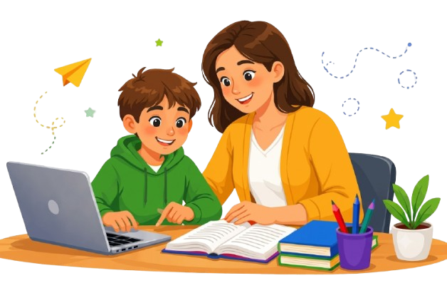Students learning together